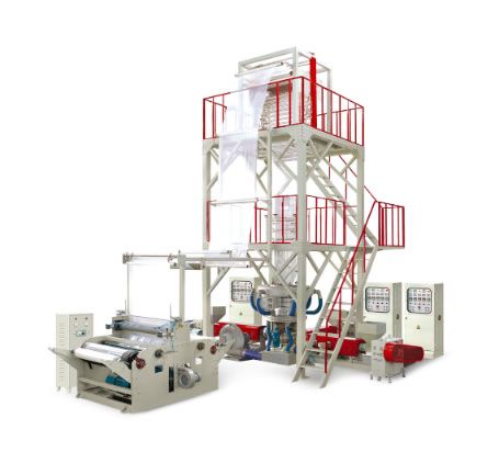  三層共擠機頭旋轉吹膜機組