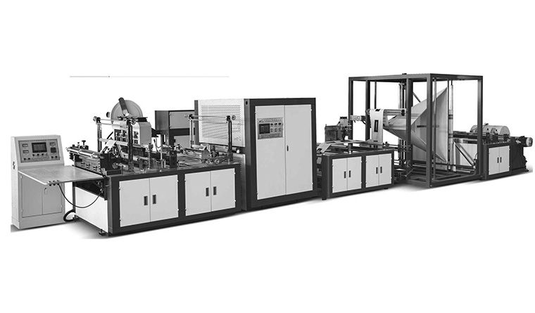 全自動無紡布紙尿褲袋平口袋制袋機(jī)