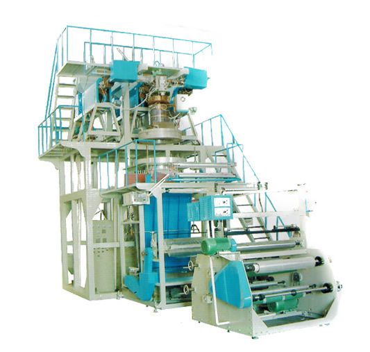 SJ-45x3、50x3型 三層聚丙烯（PP）、低密度聚乙烯（LDPE）、線形低密度聚乙烯（LLDPE）吹膜機(jī)組