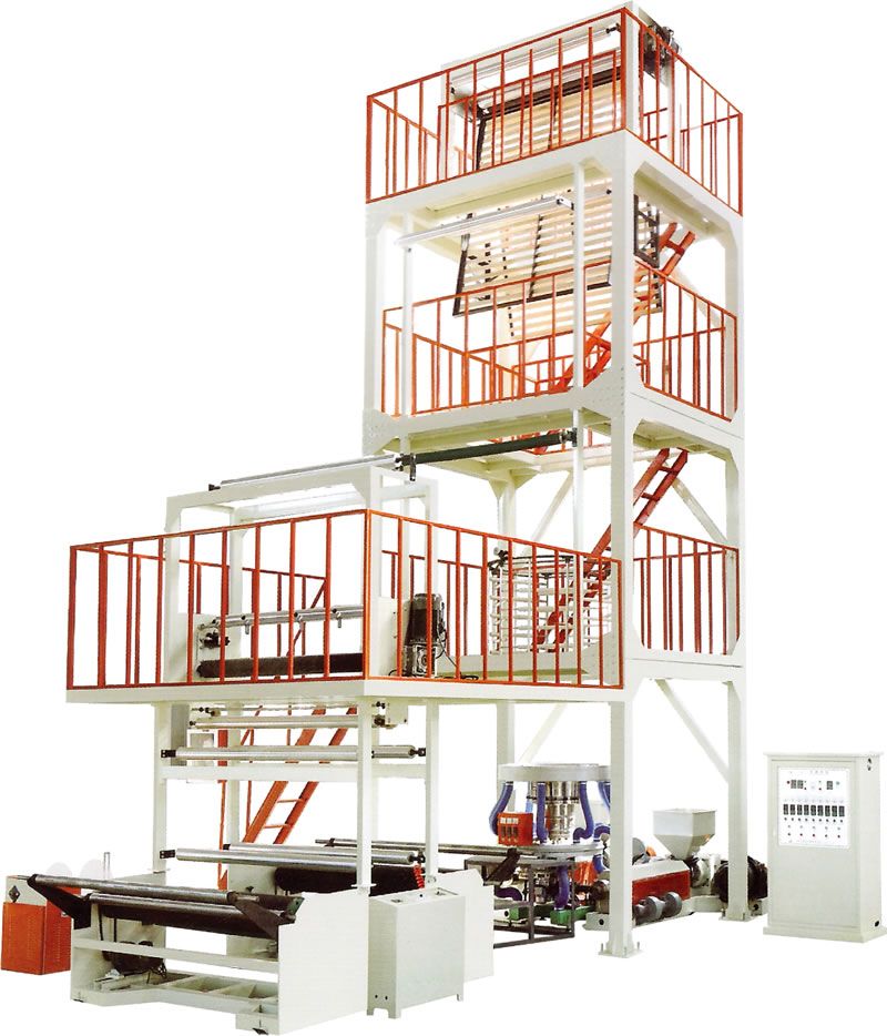 三層共擠旋轉機頭吹膜復合機組