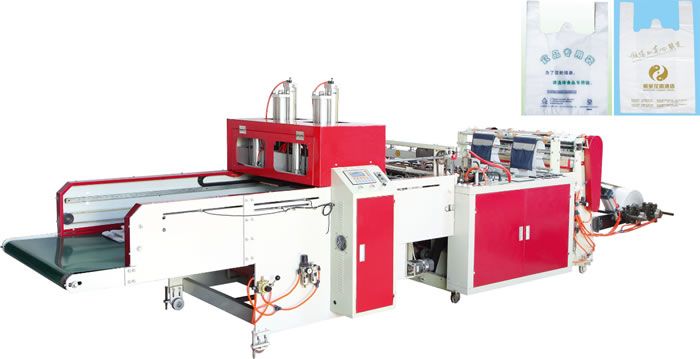 全自動(dòng)高速熱封熱切制袋機(jī)