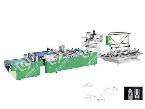 高速方底袋熱切邊封制袋機