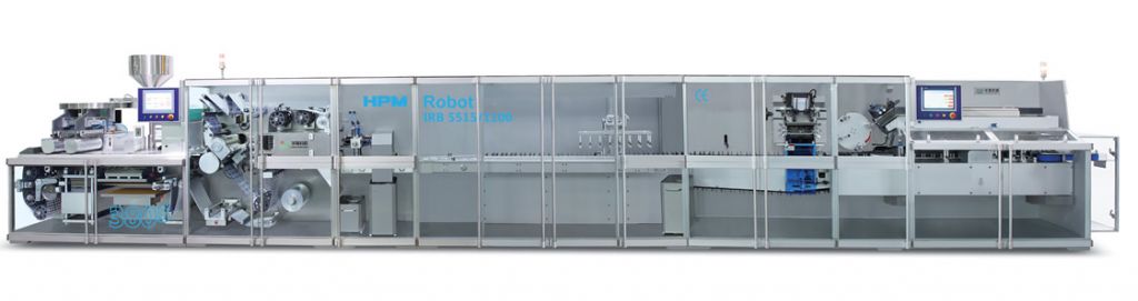 DPH380D-DXH400D 高速泡罩包裝及自動裝盒聯(lián)動生產(chǎn)線（智能機器人應(yīng)用）