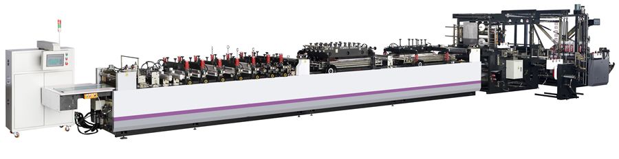 GX-ZUE 高速（四伺服）三邊封、雙自立、雙拉鏈制袋機