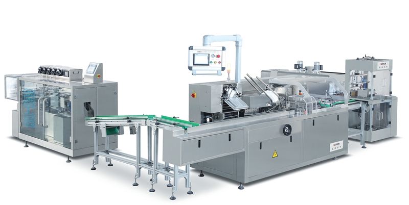 口服液、疫苗灌裝機 全自動裝盒機 熱收縮包裝機生產線