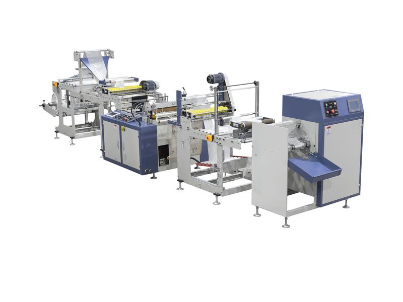 500型全自動(dòng)無芯超市連卷背心袋制袋機(jī)