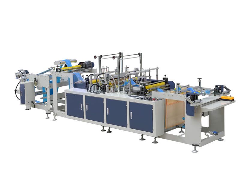 500型手動單通道高速八折連背制袋機