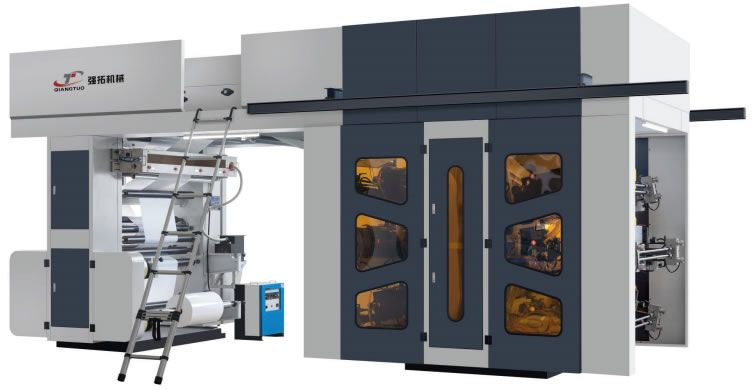 六色高速半伺服衛星式柔版印刷機