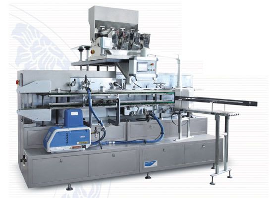 DZH-50B全自動洗衣粉等散裝物品入盒封盒機