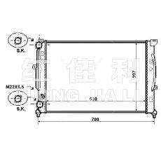 HL-AD001 汽車散熱器 大眾(進口), 奧迪(進口)