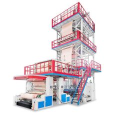 DB-65x2、75x1/1800、75x2、90x1/2300三層共擠上旋 IBC 吹膜復合機組